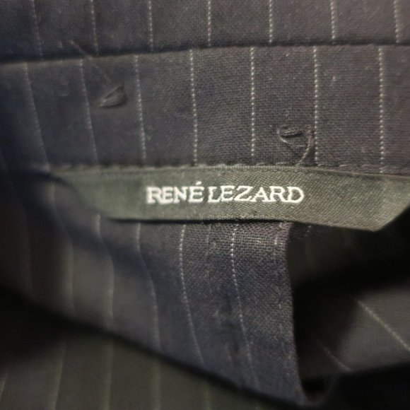 RENE LIZARD PINSTRIPE WOOL BLAZER JACKET 44 L * - Picture 15 of 16